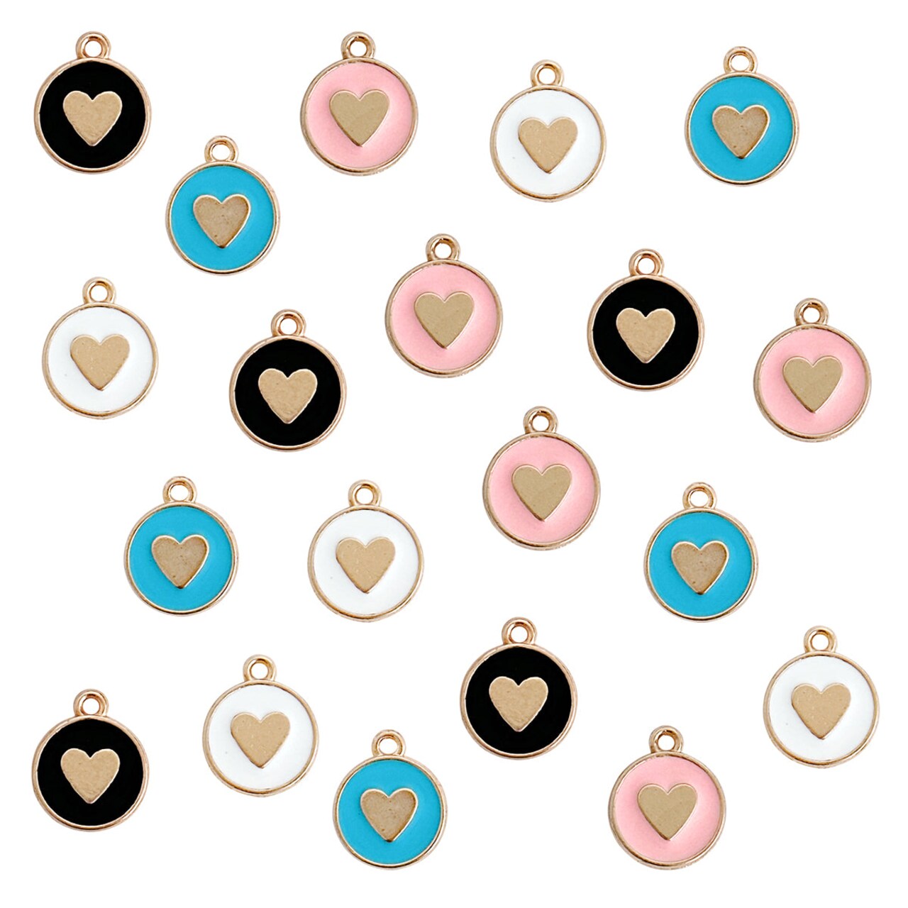 Wrapables Nature Charms for Jewelry Making Enamel Pendants, (Set of 20)